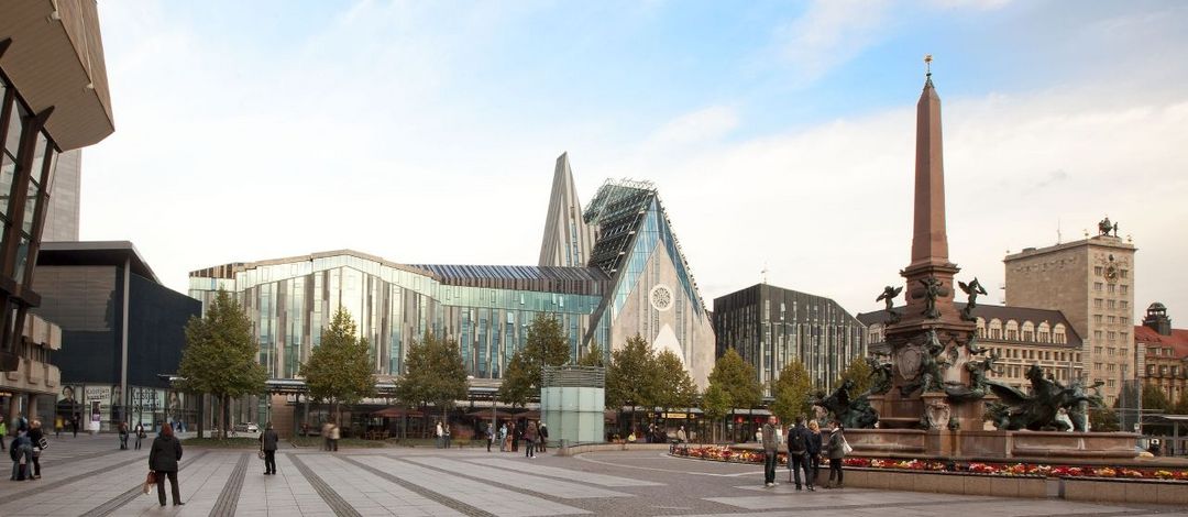 Universität Leipzig/ Augustusplatz.